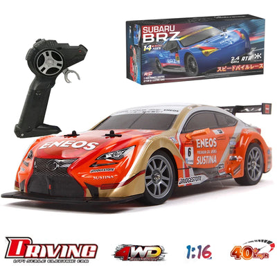 2024 New 1:16 High-speed Drift Remote Control Car 4wd Professional Competitive Crashworthy Rc Car Light Racing Children's Toys
