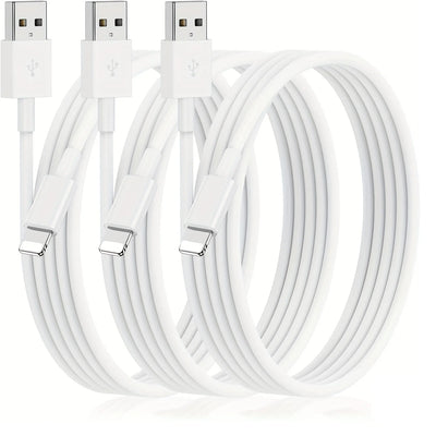 1M/3FT USB to L Charging Cable for iPhone IPad-3 Pack